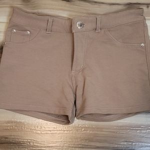 Beige Stretchy Shorts